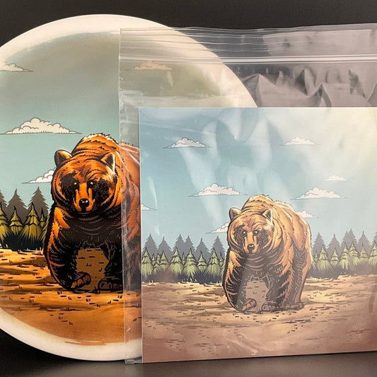 Tournament Bear - DyeMax - "Grizzly" with Print! Westside Discs