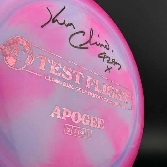 Signature Line Apogee - Test Flight - Ken Climo Autographed Climo Disc Golf