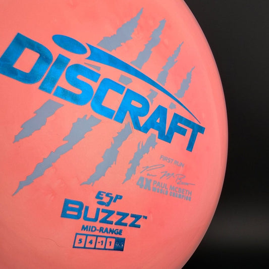 Swirly ESP Buzzz First Run - Paul McBeth 4x Claws - Pink Discraft