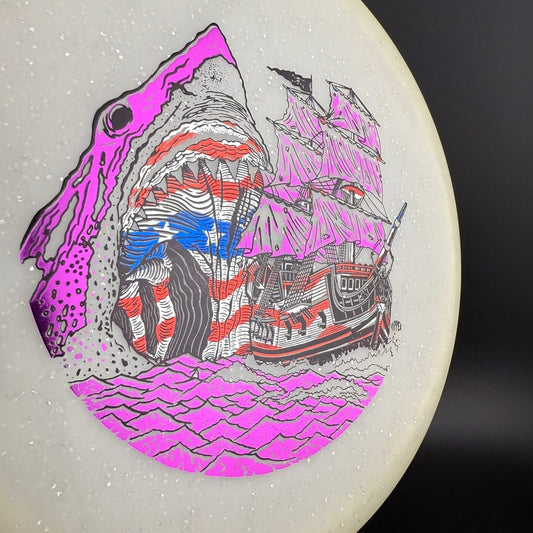 Metal Flake Glow C-Blend Chariot - Megalodon Triple Foil Infinite Discs