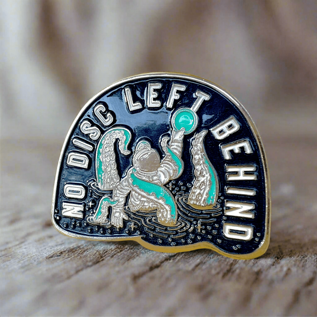 No Disc Left Behind - Metal Butterfly Disc Golf Pins