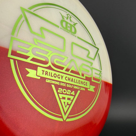 Lucid-Ice Glimmer Escape - Trilogy Challenge - Red Split Dyed Dynamic Discs