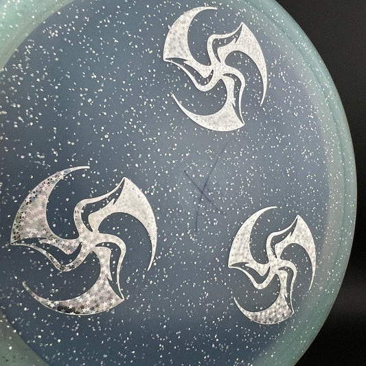 Metal Flake C-Line MD4 - X-Out - Three Mini Huk Lab Stamps - Innova Made *Warehouse Stash* Discmania