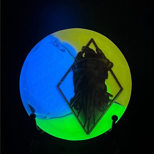 Custom Tri-Color Glow Resin Mini - Exclusive "RAD Plague Doctor" Wiser Hyzer