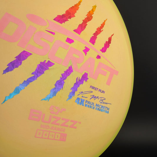 Swirly ESP Buzzz (First Run) - Paul McBeth 4x Claws - Pink Shatterberry
