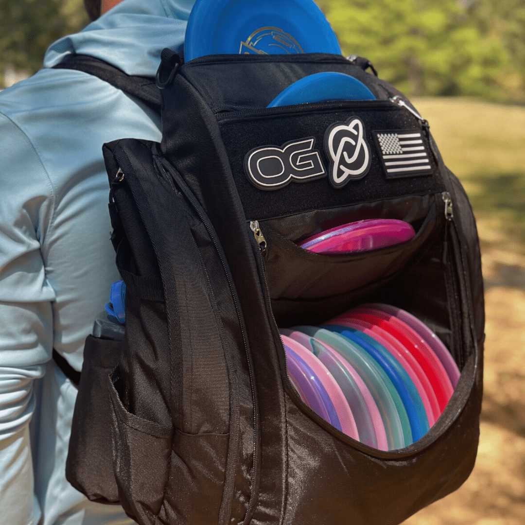 OG V3 Disc Golf Backpack - Jet Black Discology Disc Golf