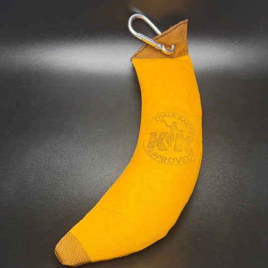 Banana Chalk Bag with Carabiner - KK x RAD Fruit Themed Grip Enhancer KK Approved