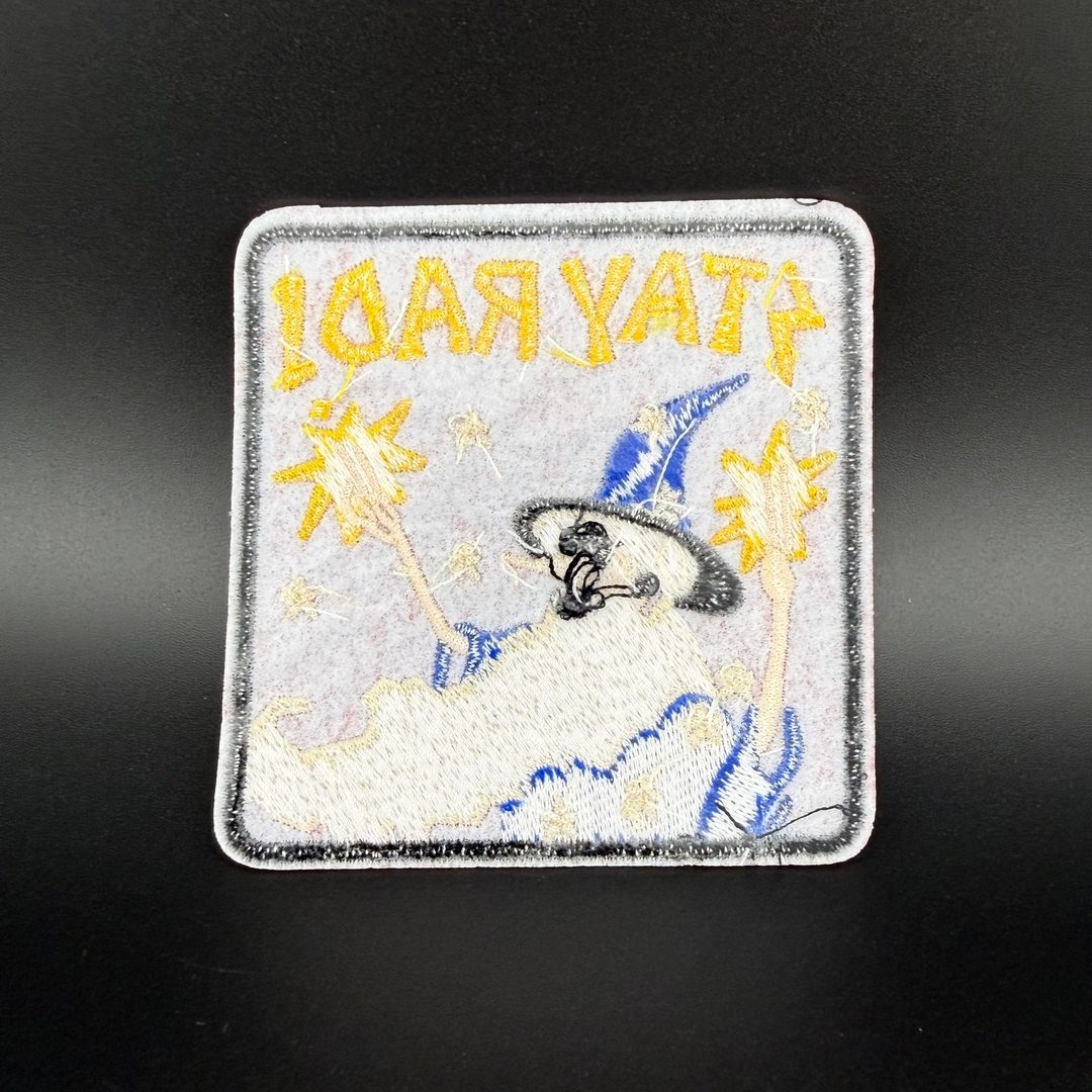 STAY RAD Wizard - Iron-On Patch Rare Air Discs