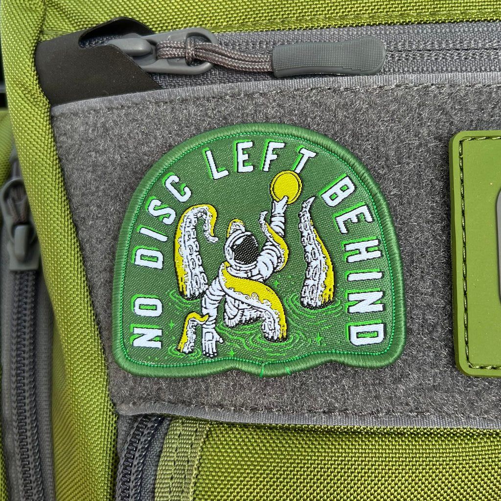 No Disc Left Behind - Velcro Patch Disc Golf Pins