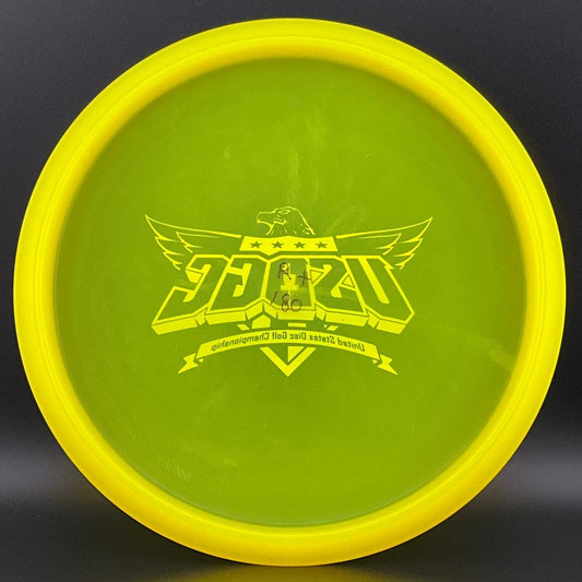 Champion Rancho Roc Plus - 2020 USDGC - "Angled Crest" stamp by Matthew Moeller Innova