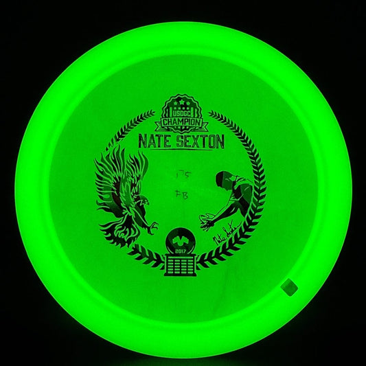 2017 Glow Champion Firebird Penned - Swirls - Nate Sexton Bottom Stamp Innova