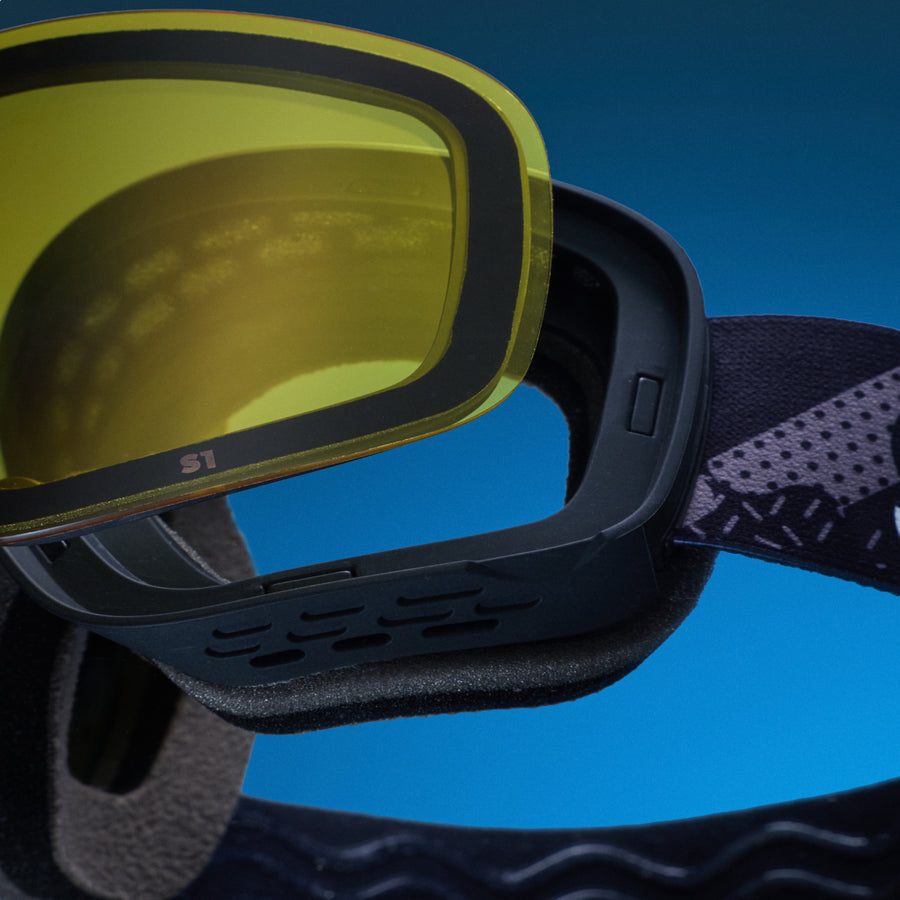 "Midnight Snow Society” PEAK G Polarized Snow Goggles Goodr
