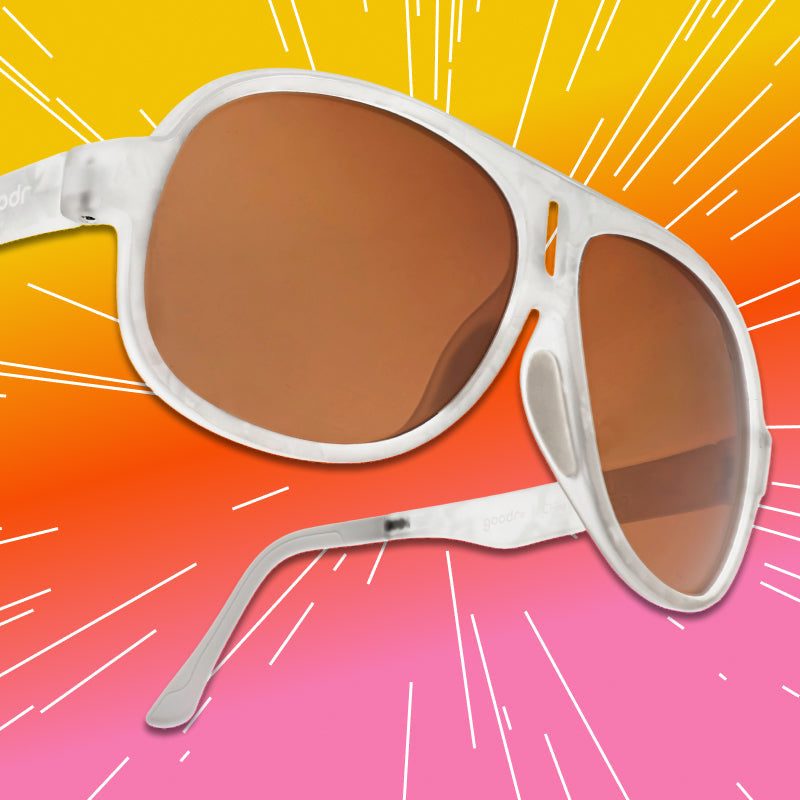 "White Lightning Leisure Club" SuperFly Polarized Sunglasses Goodr