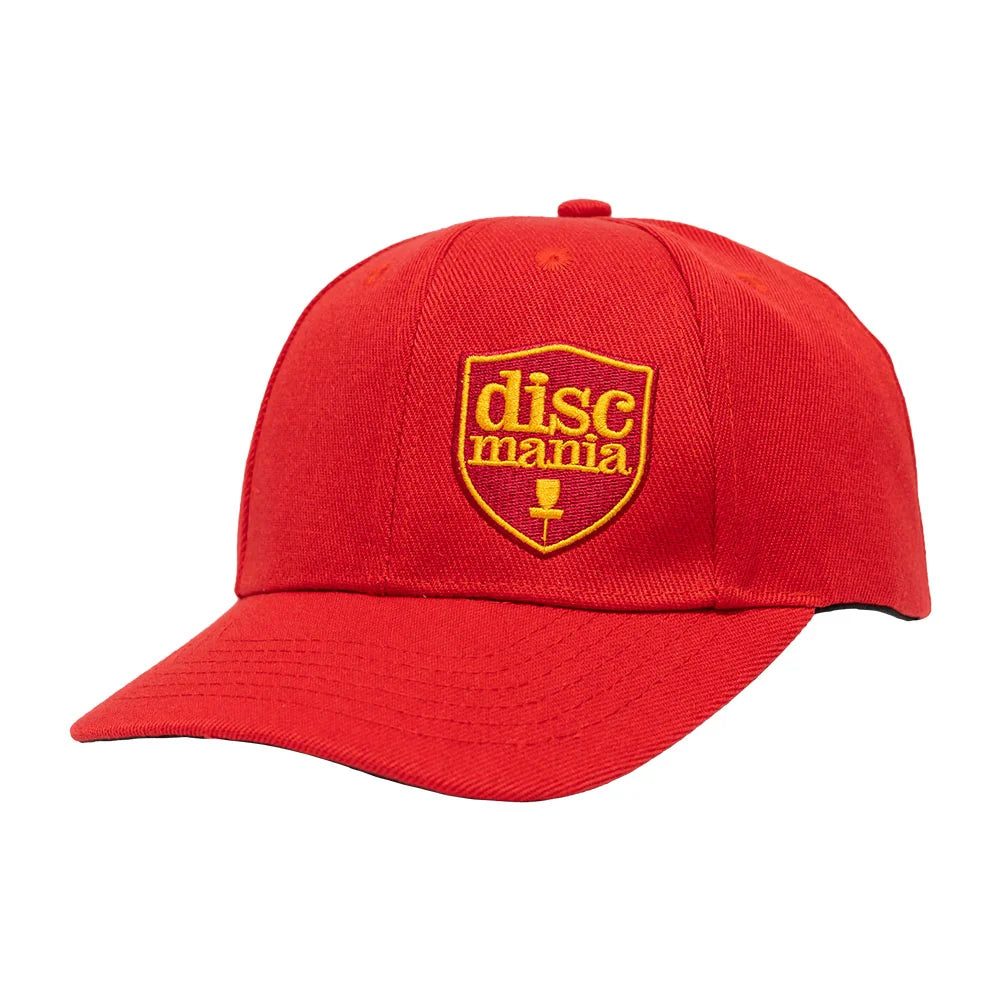 Flat Bill Baseball Hat Shield Logo Discmania