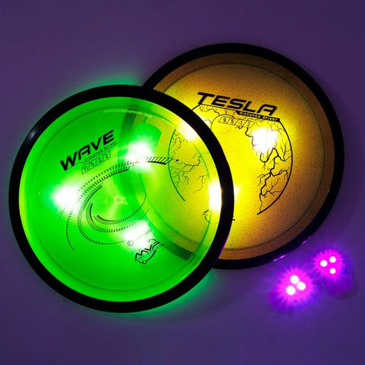 MVP Tri-Lit Turquoise LED Disc Lights - 10 Pack MVP
