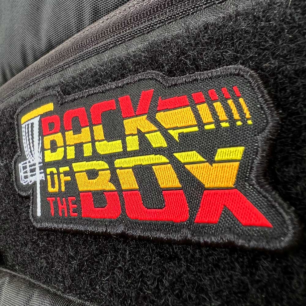 Back Of The Box Disc Golf Patch - Hook And Loop Disc Golf Pins