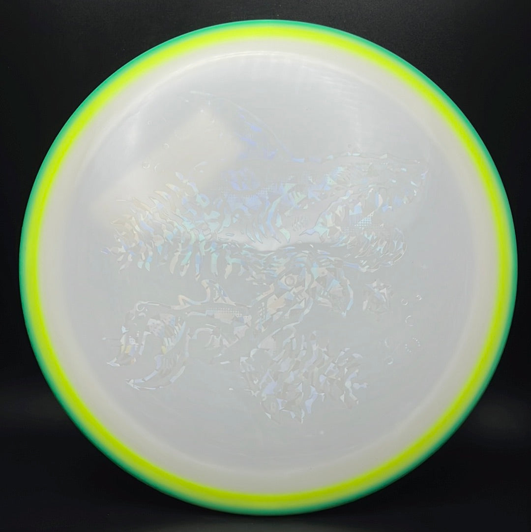 Aura Omen - Rare "Zombee Shark" Stamp 1/90 Misprintmas 2022 TSA