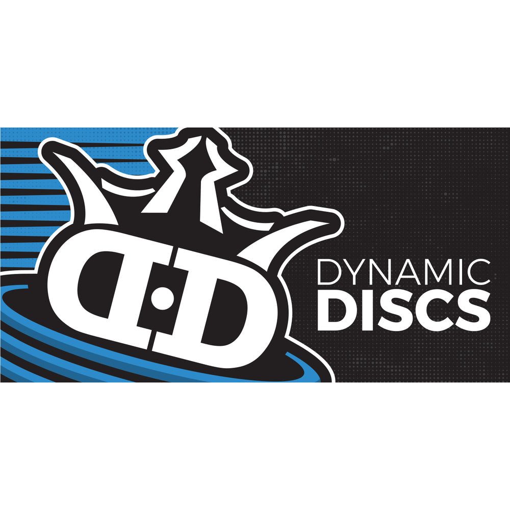 Black N Blue Fabric Disc Golf Banner - 4' x 2' Dynamic Discs