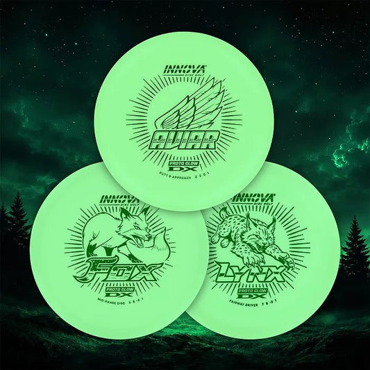 Proto Glow Disc Golf Starter Set - Aviar, Fox, Lynx Innova