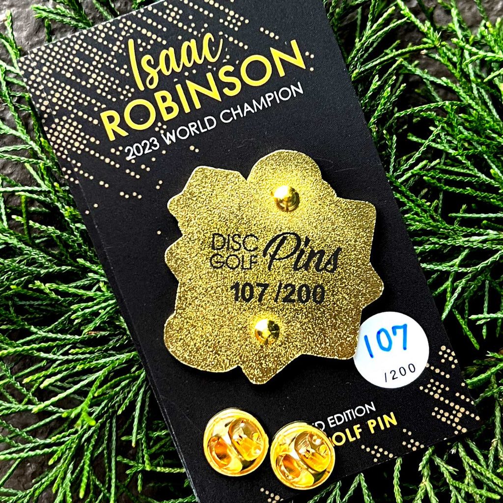 Isaac Robinson World Champion Pin - 1/200 Disc Golf Pins