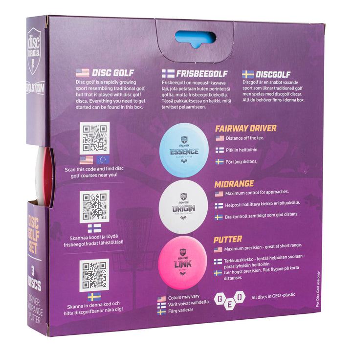 Discmania Evolution 3 Disc Starter Pack Discmania