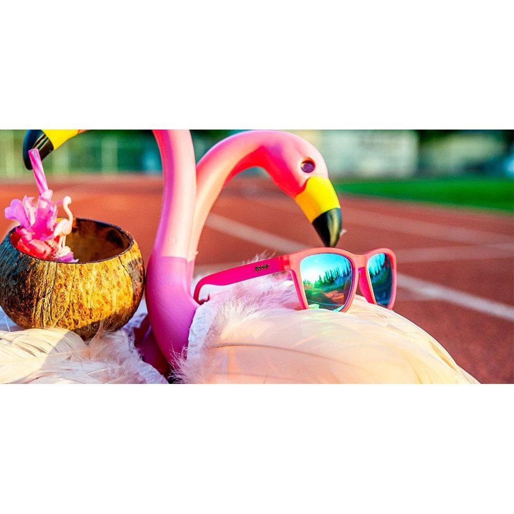 "Flamingos On A Booze Cruise” OG Premium Sunglasses Goodr