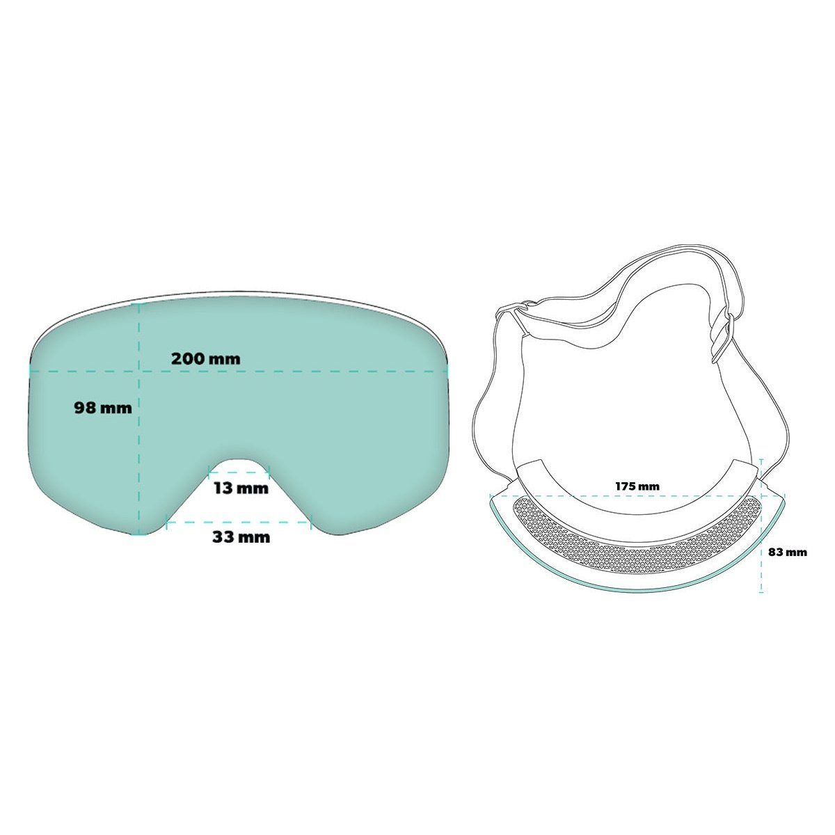 "Bunny Slope Dropout” SNOW G's Polarized Goggles Goodr