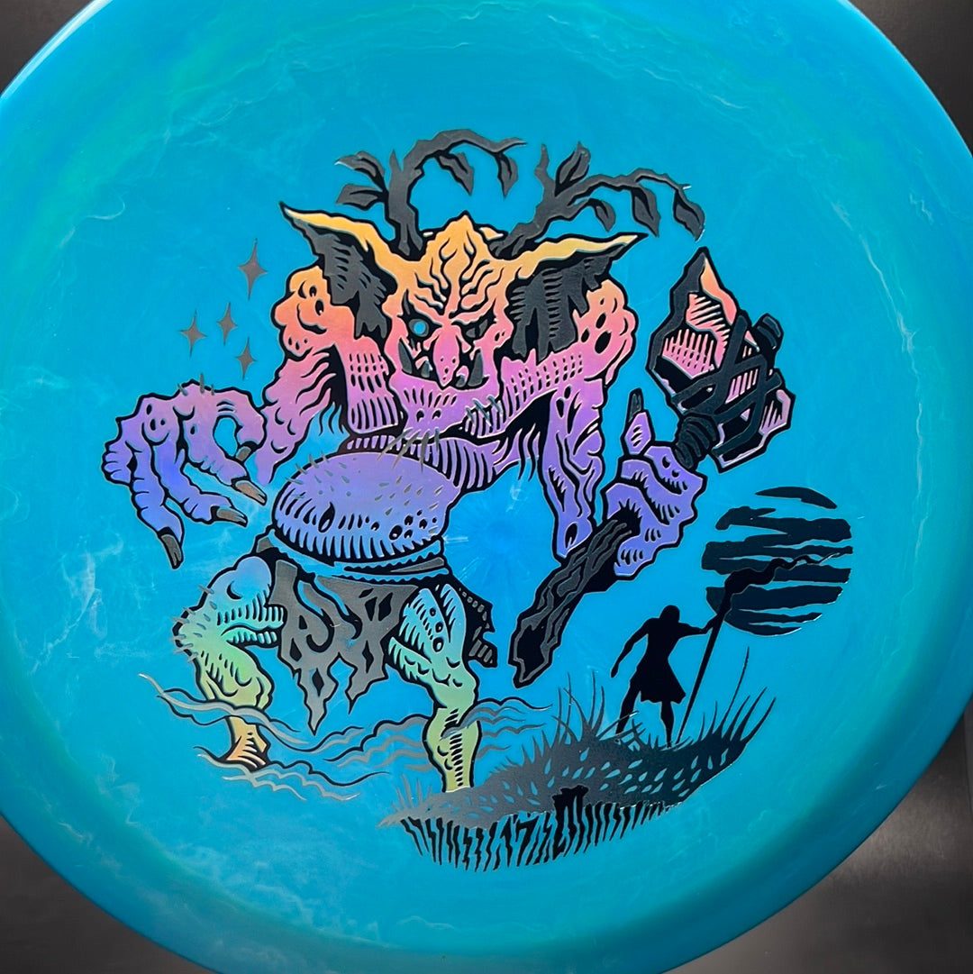 Swirly Aura Animus - Limited Goliath Triple Foil Stamp - Rare! TSA