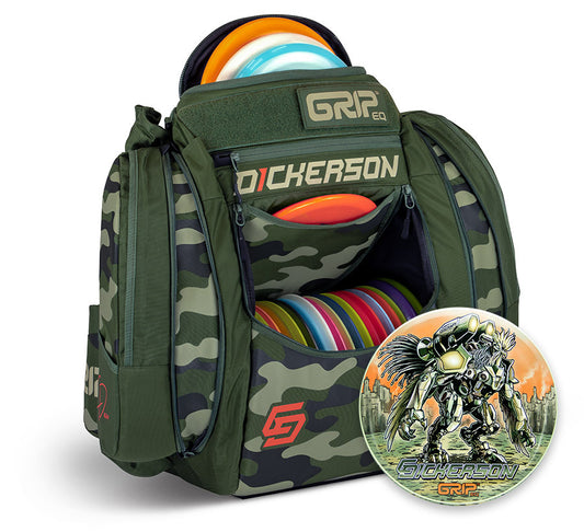 GRIPeq Chris Dickerson Camo Signature AX5 Bag & Disc FREE SHIPPING Grip