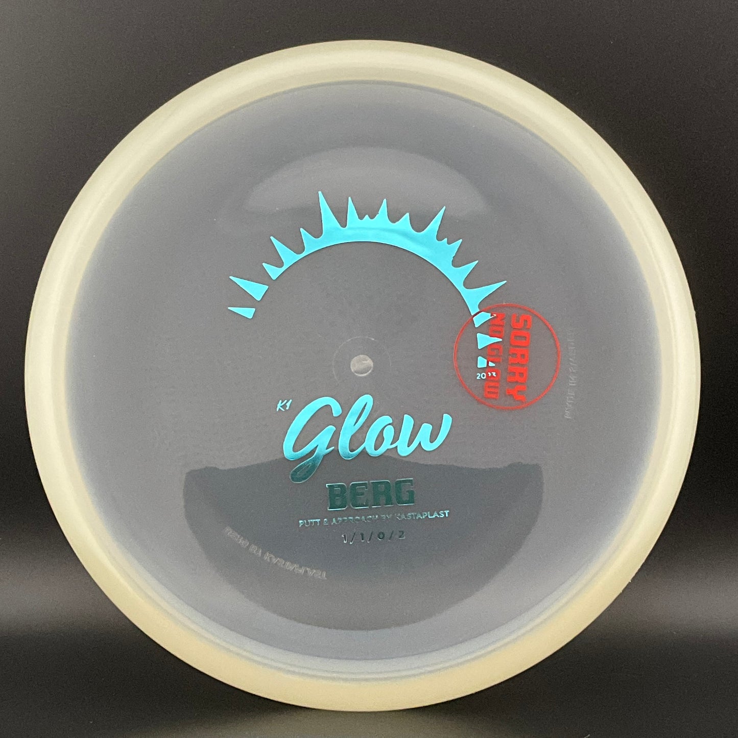 K1 Glow Berg - Clear - "Sorry No Glow" X-Out Kastaplast