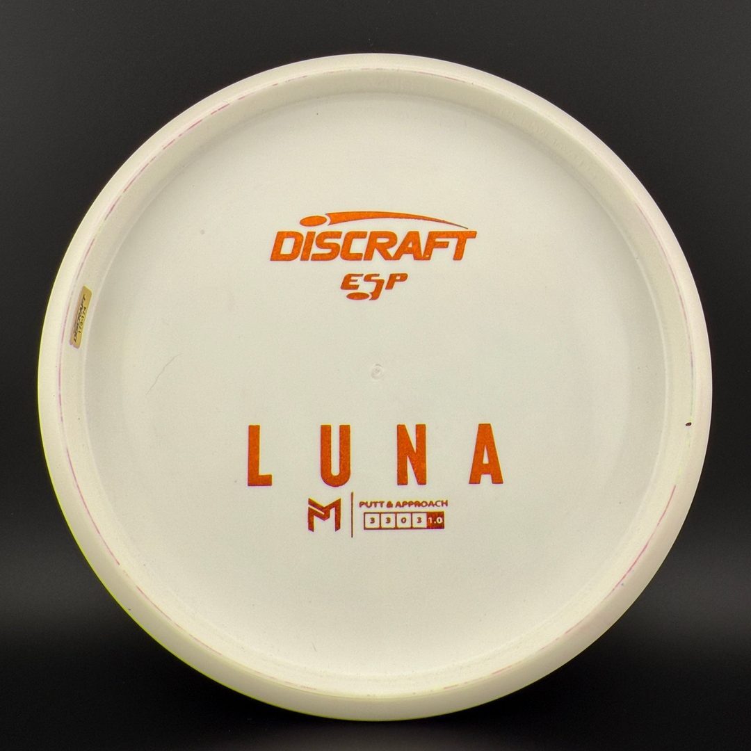White ESP Luna - Greazy Dyed - Bottom Stamp Discraft