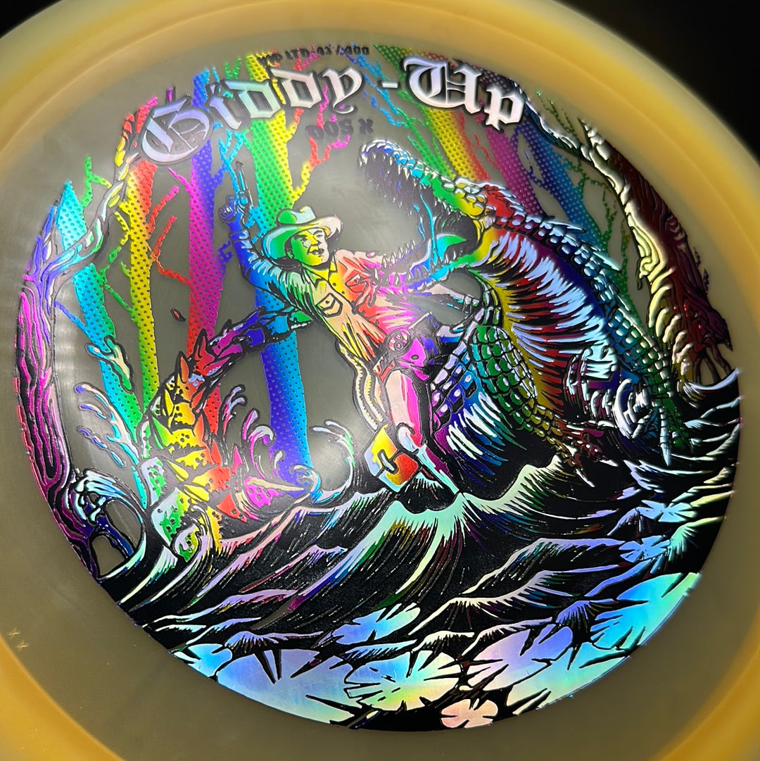Charlie Dos X "Giddy Up" - First Run VIP LTD #43 Triple Foil - 1/400 Lone Star Discs