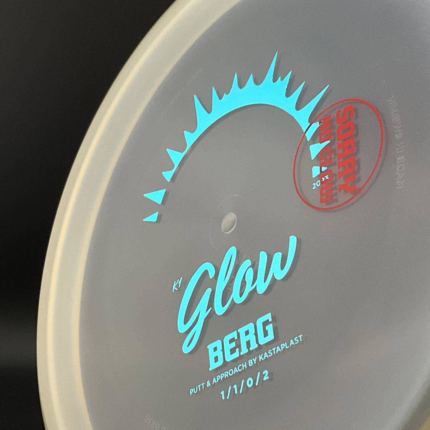 K1 Glow Berg - Clear - "Sorry No Glow" X-Out Kastaplast