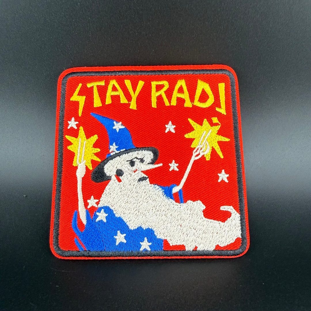 STAY RAD Wizard - Iron-On Patch Rare Air Discs