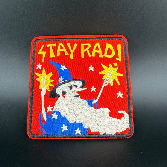STAY RAD Wizard - Iron-On Patch Rare Air Discs