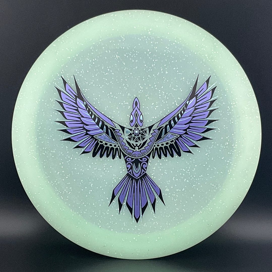 Metal Flake Glow Aztec X-Out - Eagle Triple Foil Infinite Discs