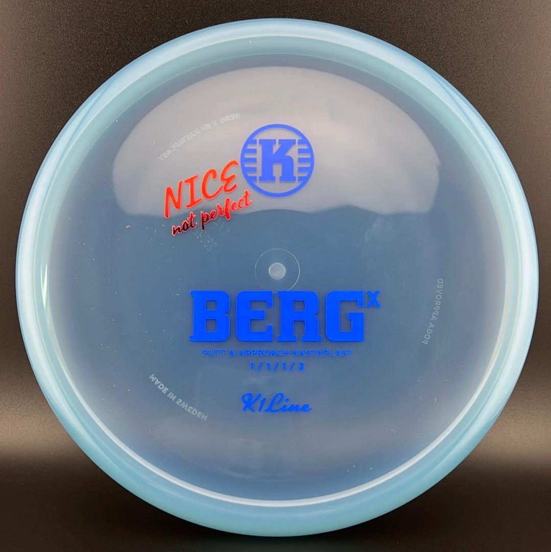 K1 Berg X - Blue "Nice Not Perfect" X-Out Kastaplast