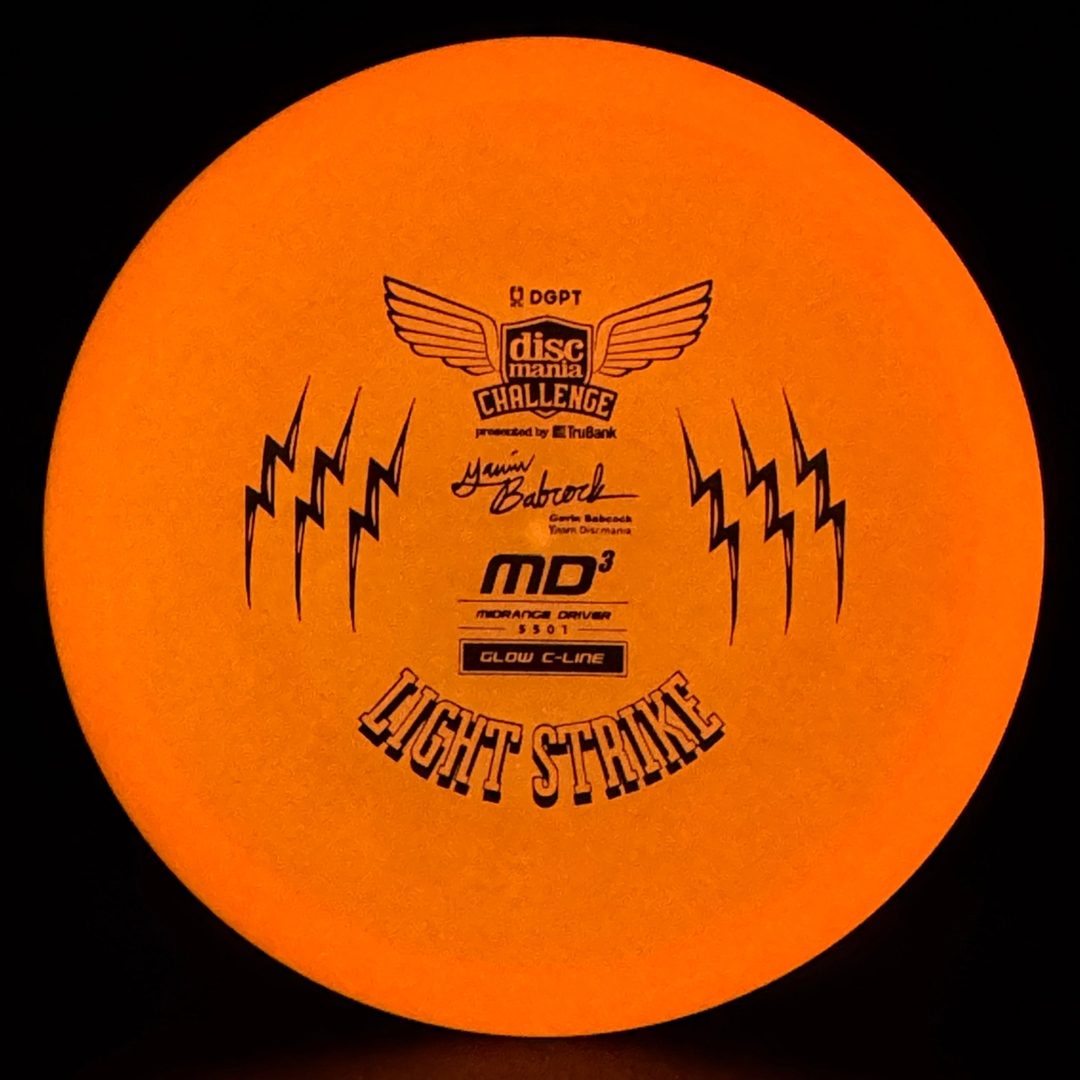 Glow C-Line MD3 - Light Strike - Gavin Babcock Signature Series DCF Discmania