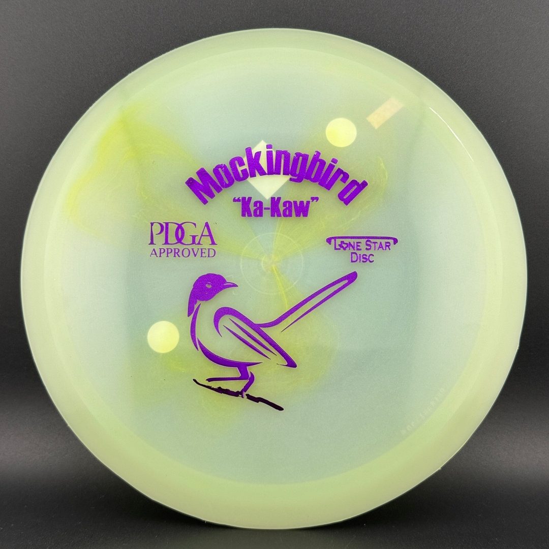 Translucent Bravo Glow Mockingbird - Old Run Embossed LSM Lone Star Discs
