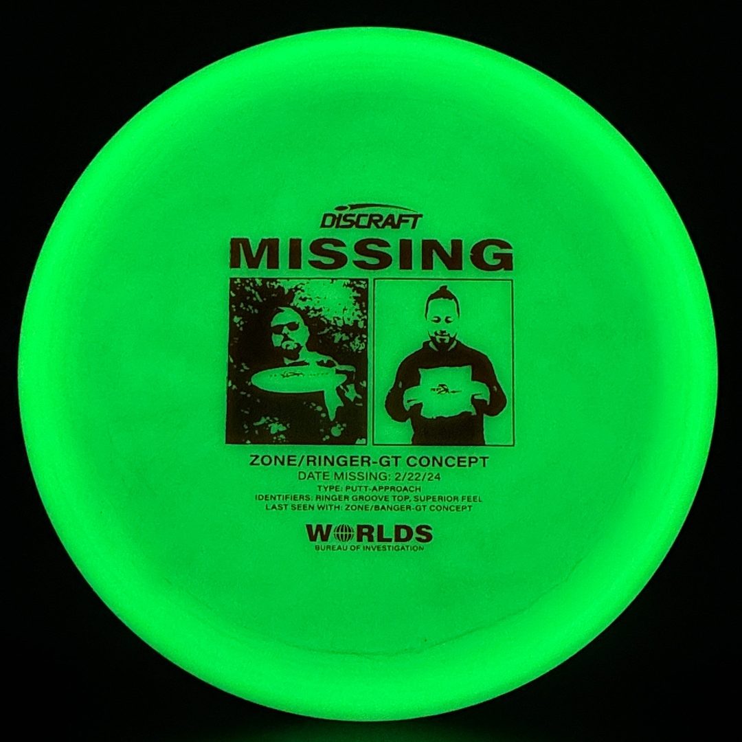 Glo ESP Zone GT Ringer Top - Missing - Worlds 2024 Discraft