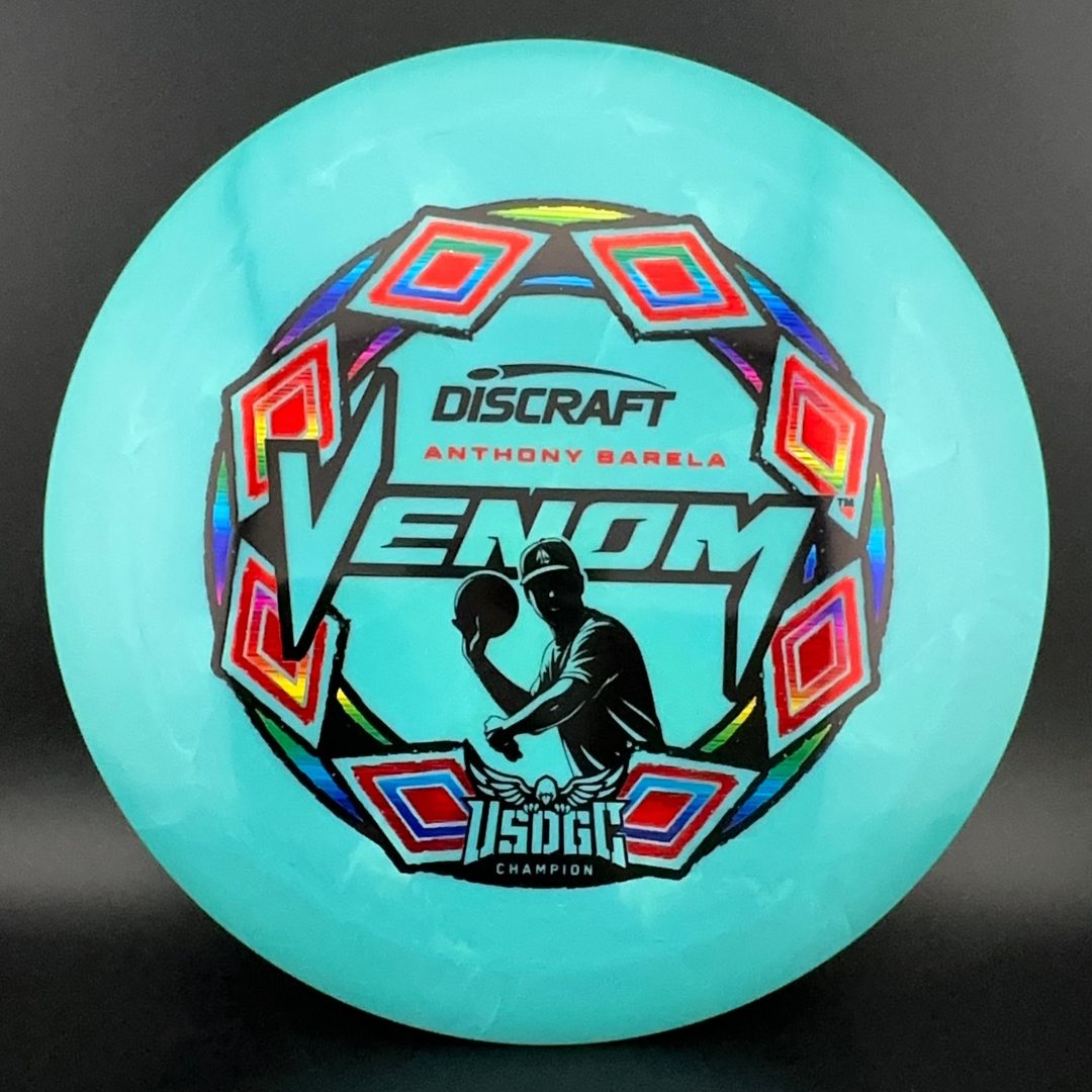 2025 USDGC Anthony Barela Swirl Venom "Pop Top" MINT Discs
