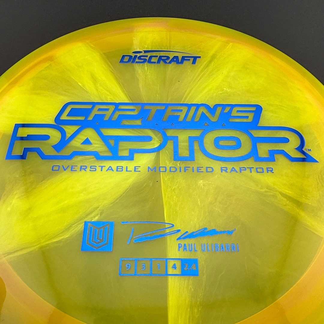 Special Z Blend Captain's Raptor - Paul Ulibarri 2025 Signature Series Discraft