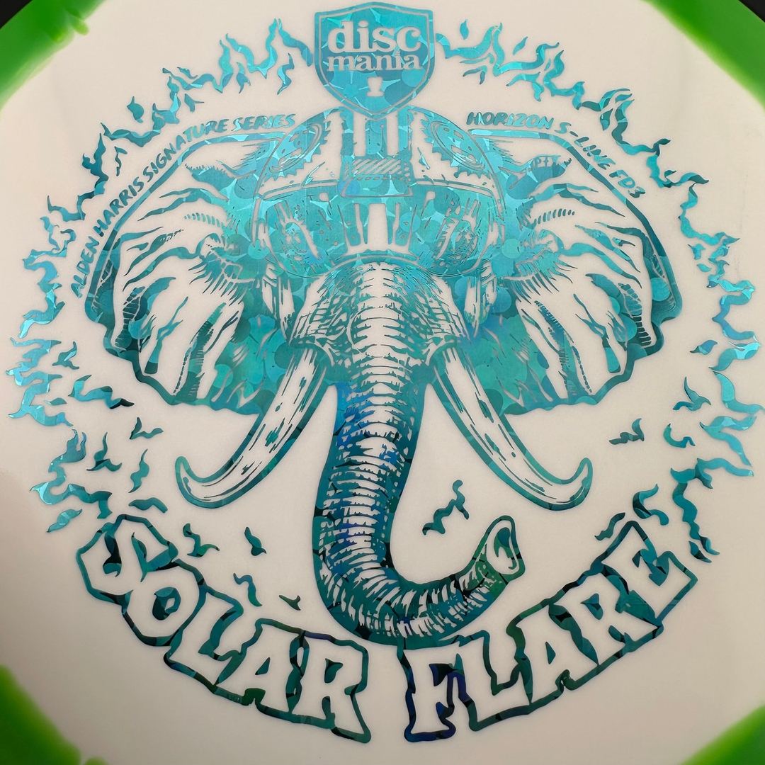 Horizon S-Line FD3 - Solar Flare - Alden Harris Signature Series Stamp by Manny Trujillo DROPPING OCTOBER 9TH @ 7 AM MST Discmania