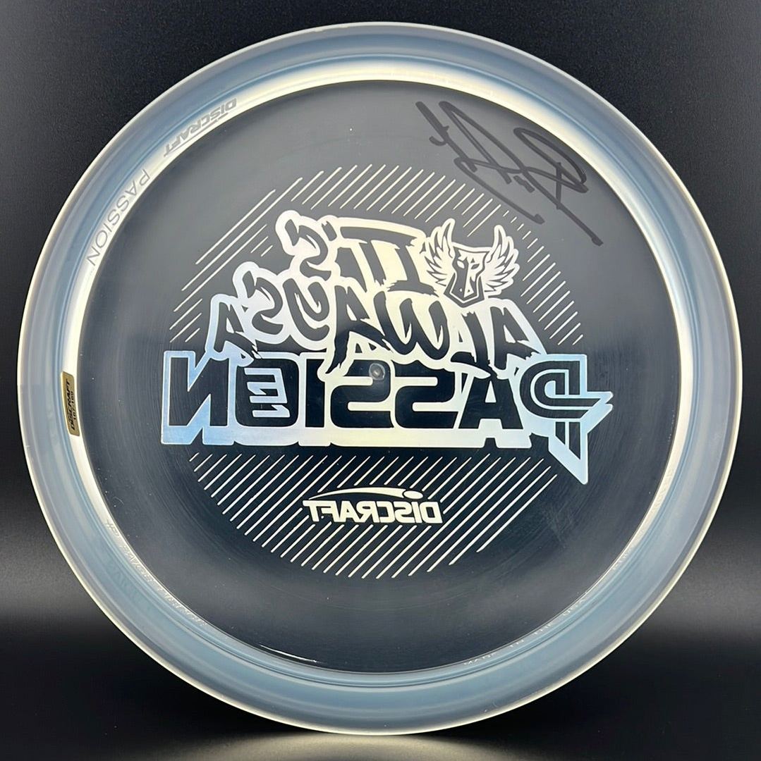 CryZtal Passion - Brodie Smith Autographed "It's Always A Passion" Collab Discraft