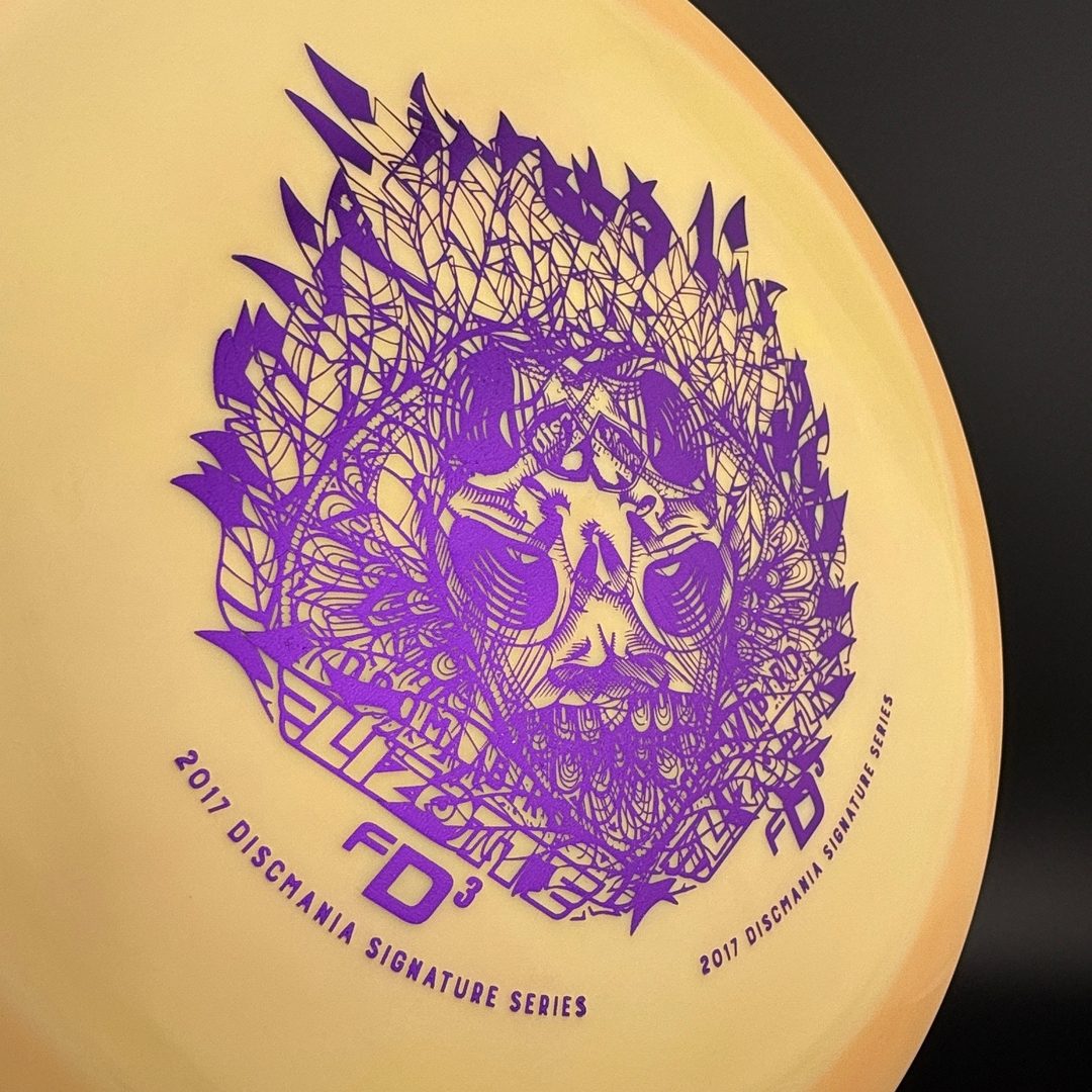 Swirly S-Line FD3 - Doom Bird Double Stamp - Peach 2017 Simon Lizotte Sig Series Discmania