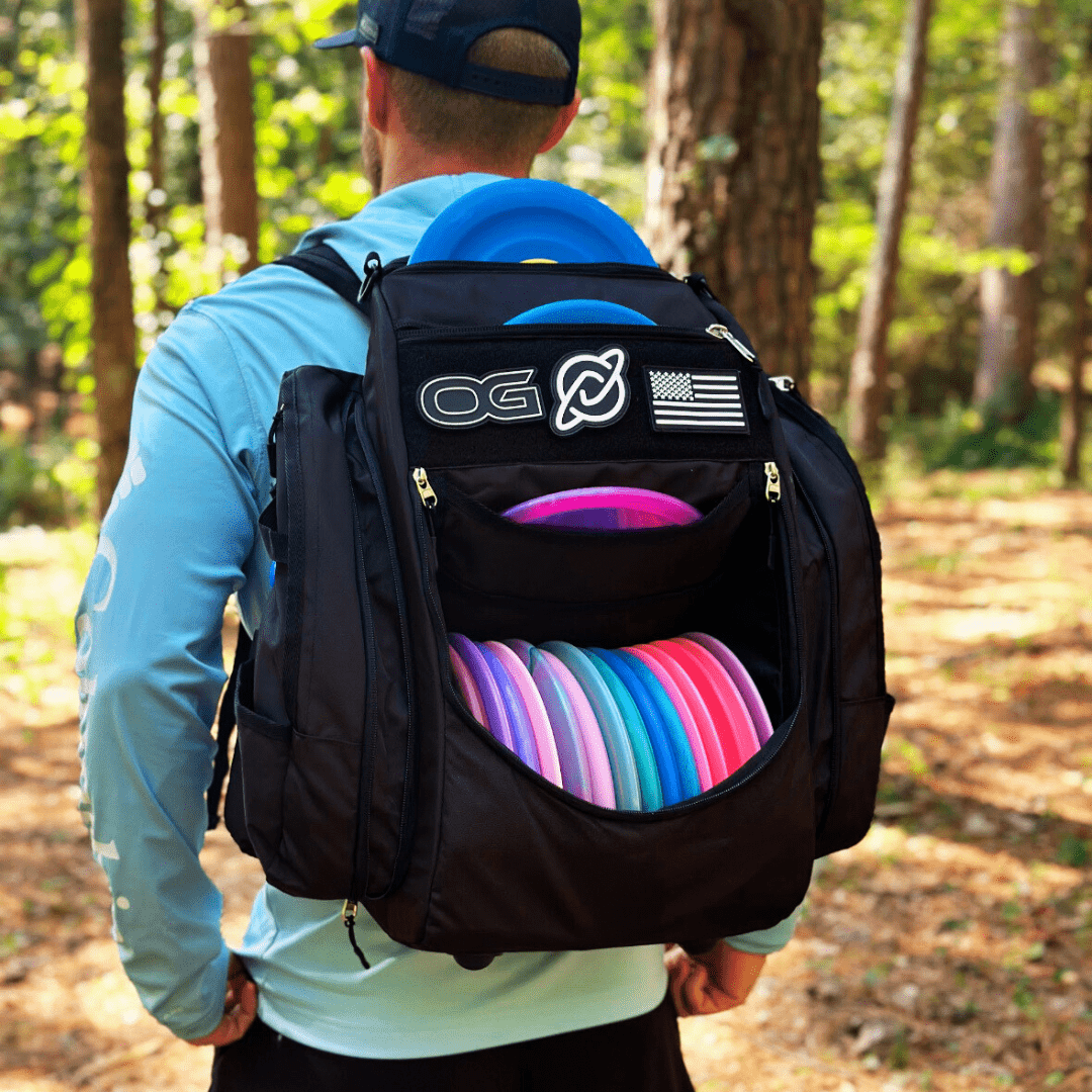 OG V3 Disc Golf Backpack - Jet Black Discology Disc Golf