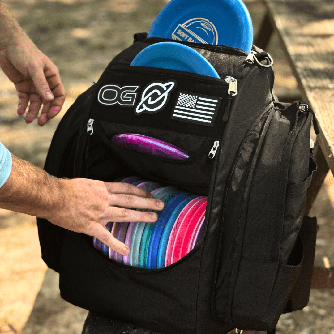 OG V3 Disc Golf Backpack - Jet Black Discology Disc Golf