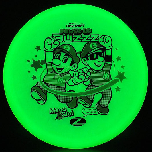 Mega Glo Buzzz - Power-Up - Paul McBeth & Anthony Barela Collab Discraft