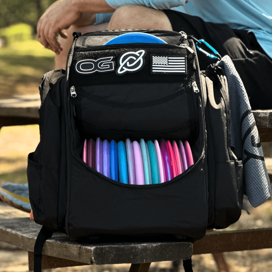 OG V3 Disc Golf Backpack - Jet Black Discology Disc Golf