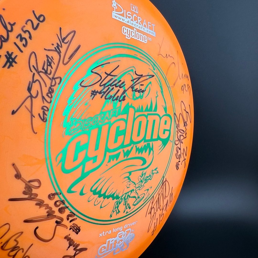 Elite X Cyclone *Signed* - Ken Climo, Des, Schultz, Rico, Kenner Discraft